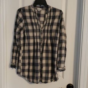 Flannel Maternity Top - S